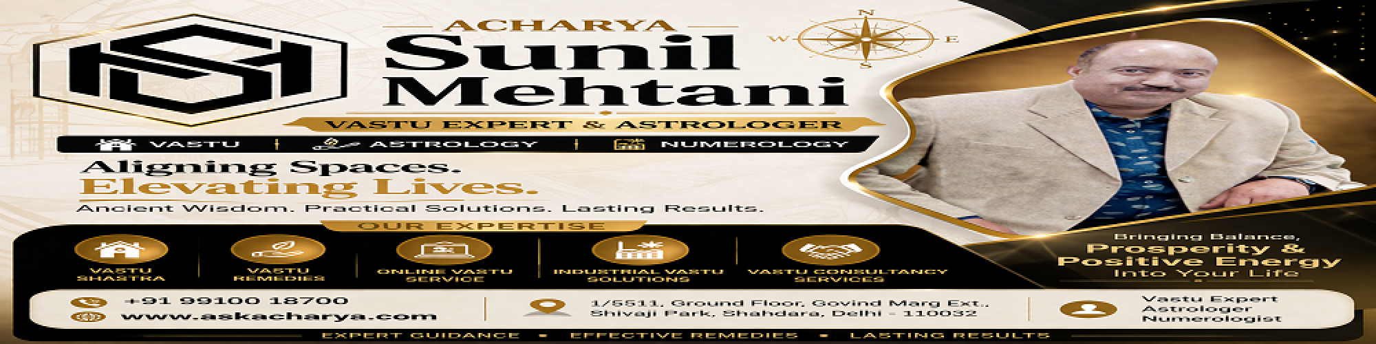 Acharya Sunil Mehtani Vastu Expert & Astrologer