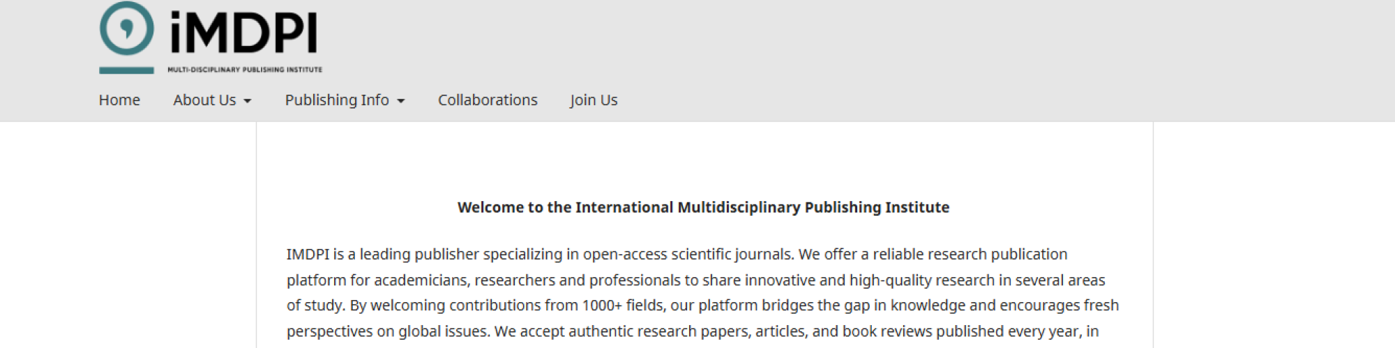 International Multidisciplinary Publishing Institute