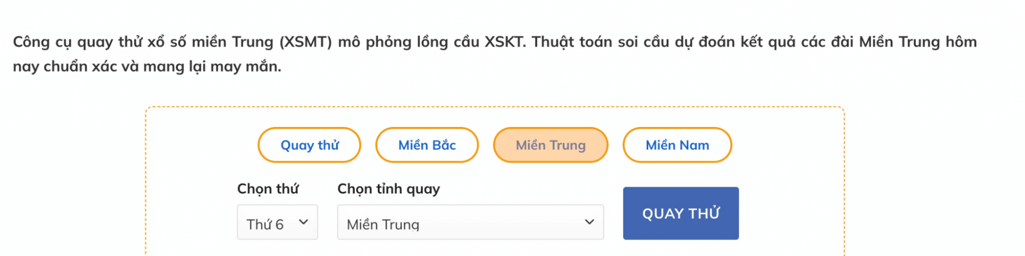 quaythuxosomientrung