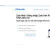 Zalo Web | Đăng nhập Zalo trên PC Online | Chat.Zalo.me
